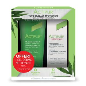 Noreva Actipur Rituel Anti-imperfections Sensi[+]  30 ml + Gel Dermo Nettoyant 100ml - Pharmacie Agnès Praden à Alès