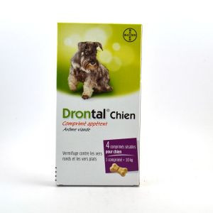 Drontal Chien x 4 cp - Pharmacie Agnès Praden à Alès