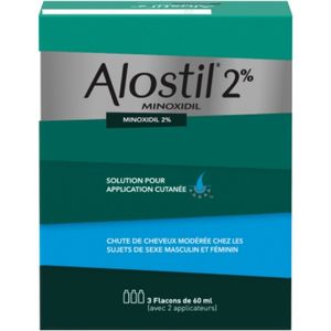 Johnson & Johnson Alostil 2% Solution Flacons 3x60 ml - Pharmacie Agnès Praden à Alès