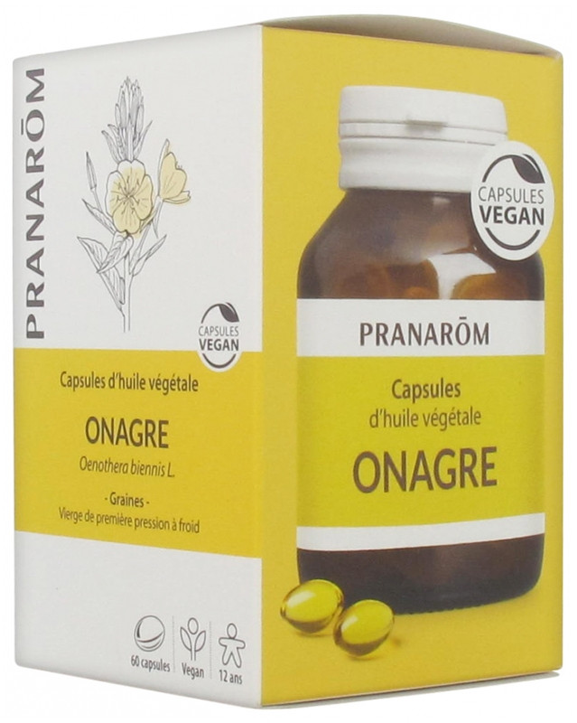 Pranarôm Capsules d'Huile Végétale Onagre 60 Capsules - Pharmacie Agnès Praden à Alès