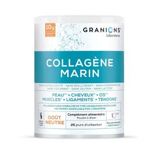Granions Collagène Marin Type I Goût Neutre 258g - Pharmacie Agnès Praden à Alès
