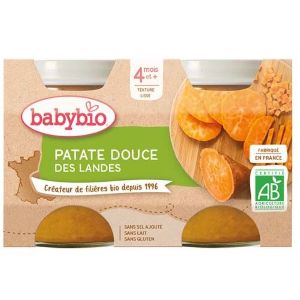 Babybio Patate Douce - 2 x 130g - Pharmacie Agnès Praden à Alès