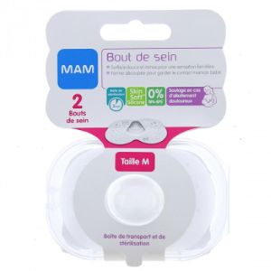Mam Bout de Sein Silicone Taille M x2 - Pharmacie Agnès Praden à Alès