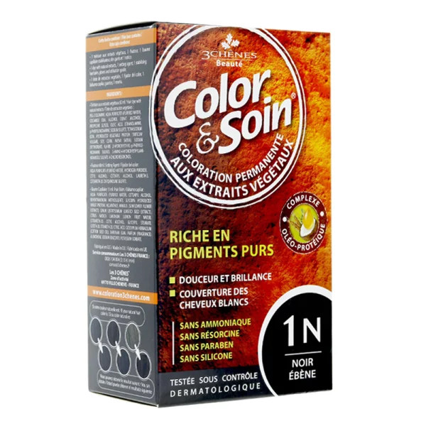 Les 3 Chênes Color & Soin 1N Noir Ebène 135ml - Pharmacie Agnès Praden à Alès
