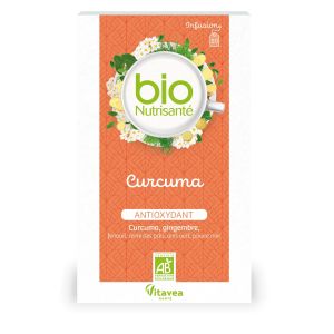 Vitavea Infusion Curcuma Bio 20 Sachets - Pharmacie Agnès Praden à Alès
