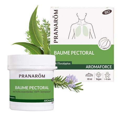 Pranarôm Aromaforce Baume Pectoral 80 ml - Pharmacie Agnès Praden à Alès