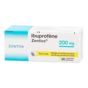 Ibuprofène 200mg 30 Comprimés Pelliculés - Pharmacie Agnès Praden à Alès