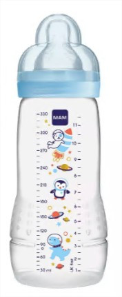 MAM Biberon Easy Active space adventure bleu 330ml - Pharmacie Agnès Praden à Alès