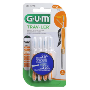 Gum Trav-Ler Brossette Interdentaire Cylindrique 0.9 mm 1412 - Pharmacie Agnès Praden à Alès