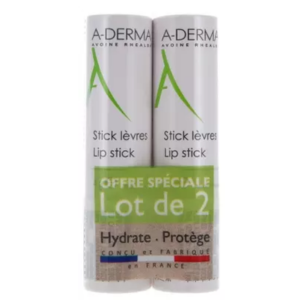 A-derma Stick Lèvres 2 x 4g - Pharmacie Agnès Praden à Alès