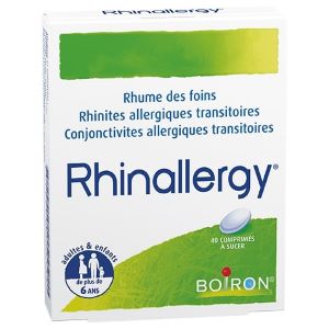 Boiron Rhinallergy 40 Comprimés - Pharmacie Agnès Praden à Alès