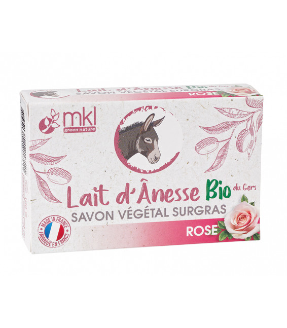 MKL Savon au Lait d'ânesse Bio Rose 100g - Pharmacie Agnès Praden à Alès
