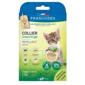 Francodex Collier Insectifuge Chaton Vert - Pharmacie Agnès Praden à Alès