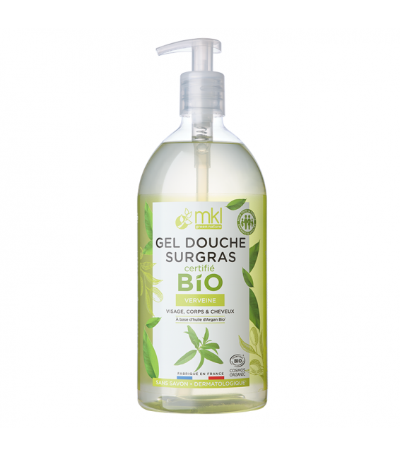 MKL Gel douche Bio  Verveine 1L - Pharmacie Agnès Praden à Alès