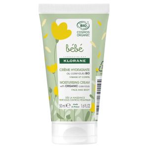 Klorane Bébé Crème Hydratante Calendula Bio 50ml - Pharmacie Agnès Praden à Alès