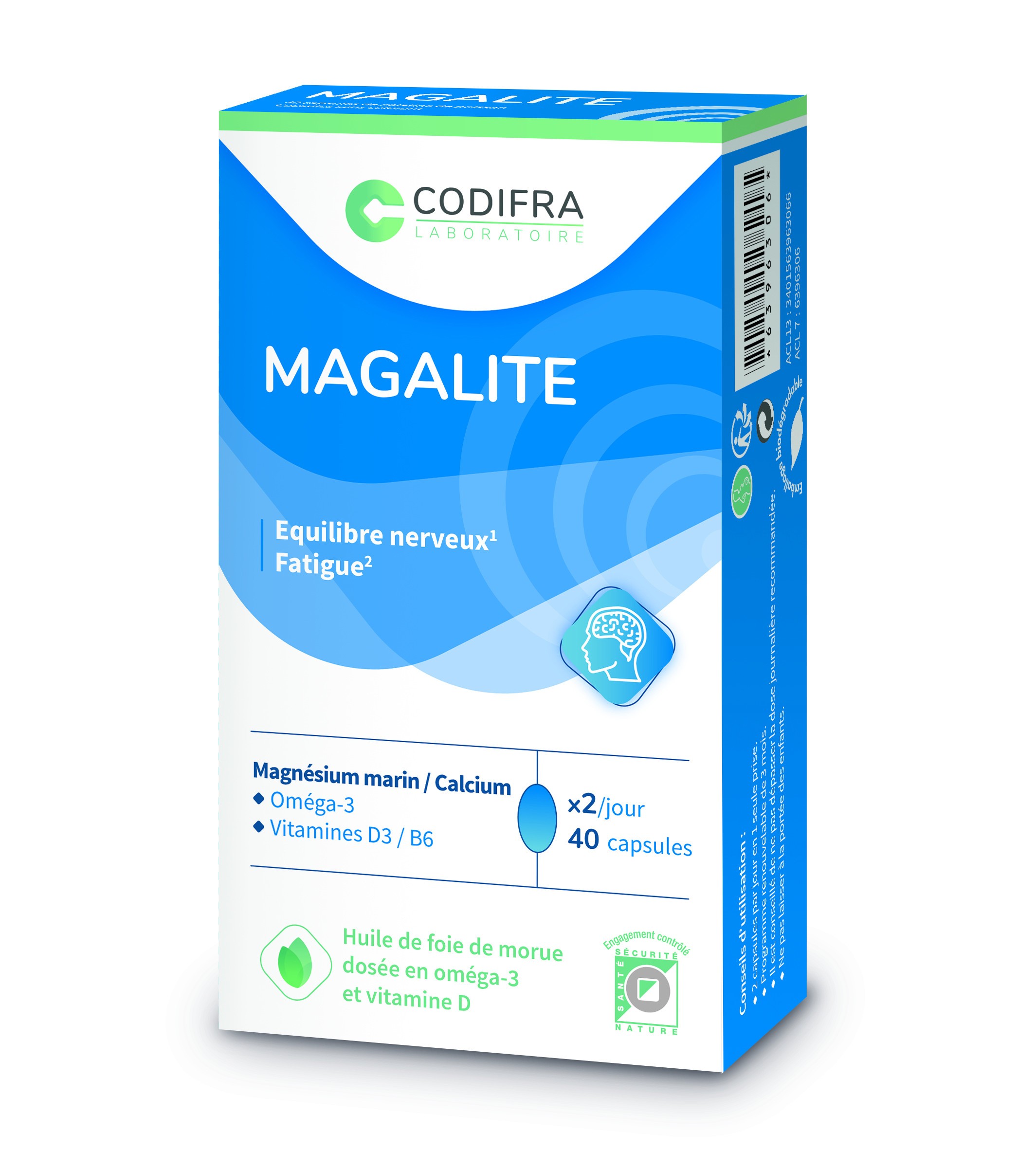 Magalite 40 capsules - Pharmacie Agnès Praden à Alès