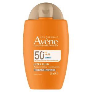 Avène Solaire Ultra Fluid Perfecteur SPF50+ Sans Parfum 50ml - Pharmacie Agnès Praden à Alès