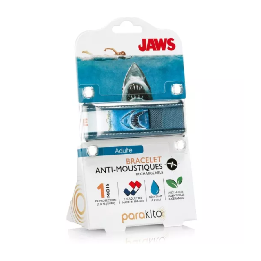 Parakito Bracelet anti-moustiques adulte Jaws + 2 recharges - Pharmacie Agnès Praden à Alès