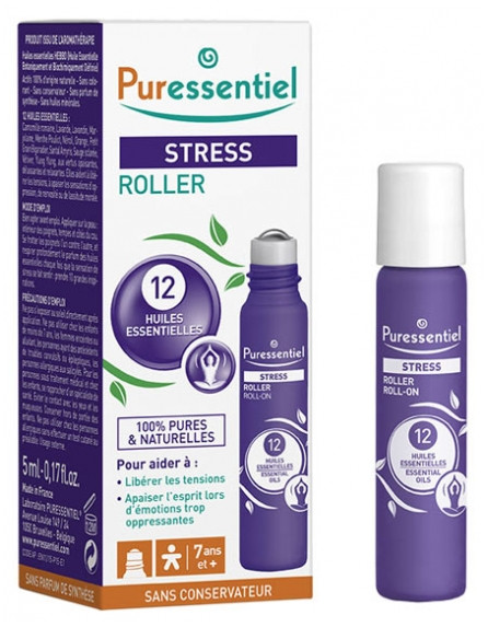Puressentiel Stress Roller aux 12 Huiles Essentielles 5 ml - Pharmacie Agnès Praden à Alès