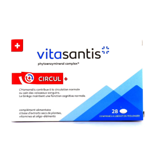 Vitasantis® Circul+  Boite 24 Comprimés + 12 Offerts - Pharmacie Agnès Praden à Alès