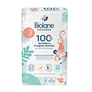 Biolane Couches Ecologiques Taille 3 4-9Kg 52 couches  - Pharmacie Agnès Praden à Alès