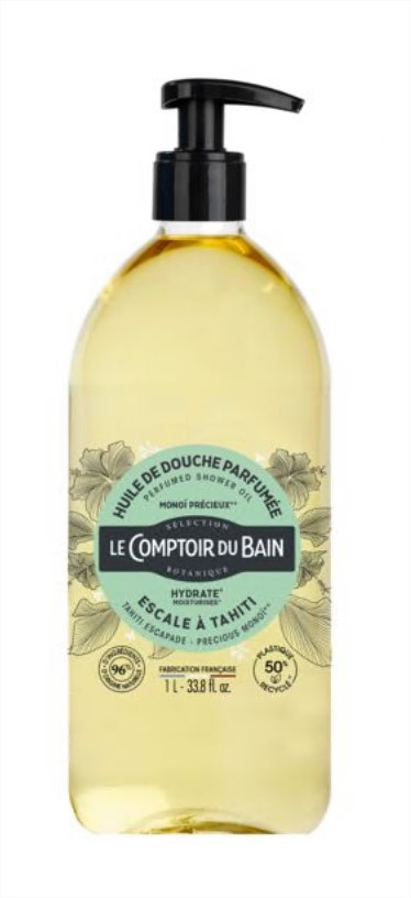 Le comptoir du bain Huile de douche Monoï précieux 1L - Pharmacie Agnès Praden à Alès