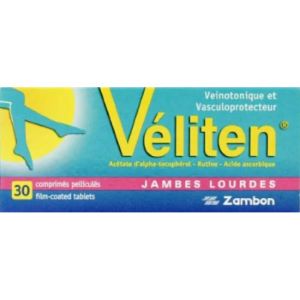 Zambon Véliten Jambes Lourdes 30 Comprimés - Pharmacie Agnès Praden à Alès
