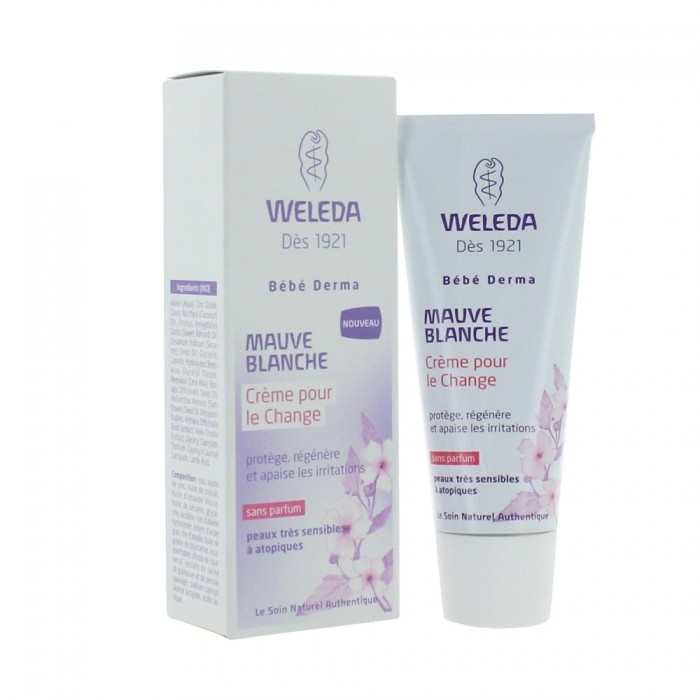 Weleda Crème pour le Change à la Mauve Blanche 50ml - Pharmacie Agnès Praden à Alès
