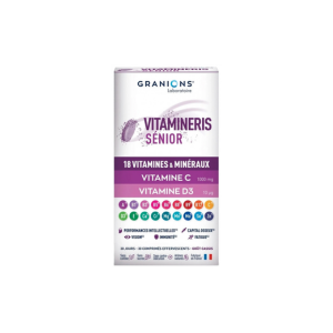 Vitamineris Senior 1000mg, 30 comprimés - Pharmacie Agnès Praden à Alès
