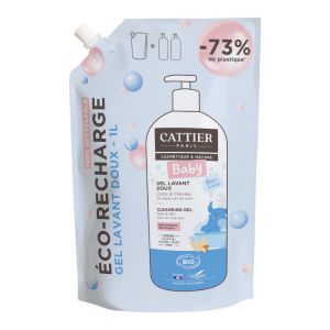 Cattier Baby Gel Lavant Eco-Recharge 1 Litre - Pharmacie Agnès Praden à Alès