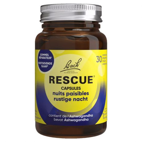 Fleur de Bach Rescue Nuits Paisibles 30 capsules - Pharmacie Agnès Praden à Alès