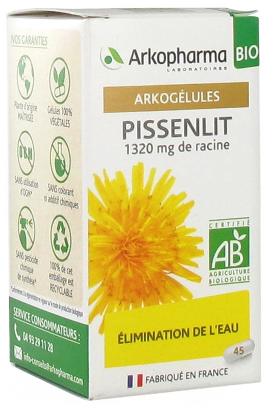 Arkopharma Arkogélules Pissenlit Bio 45 Gélules - Pharmacie Agnès Praden à Alès
