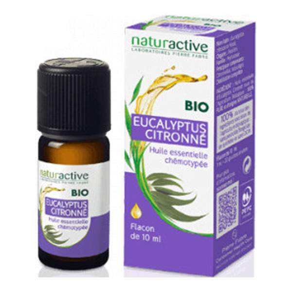 Naturactive eucalyptus citronné huile essentielle bio 10ml - Pharmacie Agnès Praden à Alès