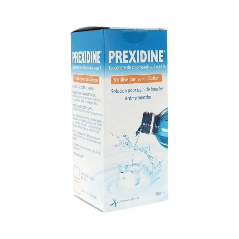 XO Prexidine 0,12% Solution Pour Bain De Bouche 200ml - Pharmacie Agnès Praden à Alès