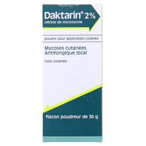 Janssen Daktarin 2% Poudre 30g - Pharmacie Agnès Praden à Alès