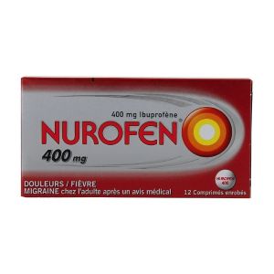 Nurofen 400 mg 12 Comprimés - Pharmacie Agnès Praden à Alès