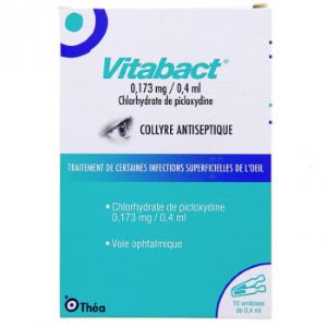 Théa Vitabact Collyre - 10 Unidoses 0,4 ml - Pharmacie Agnès Praden à Alès