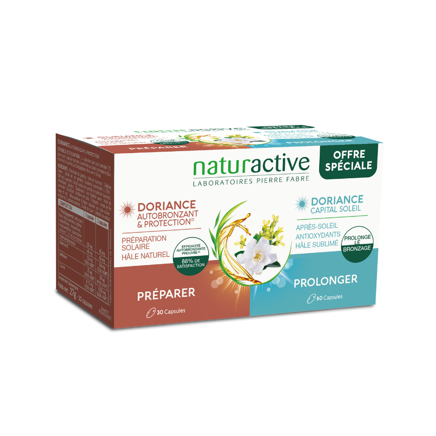 Naturactive Doriance Autobronzant & Protection 30 Capsules + Capital Soleil 60 Capsules - Pharmacie Agnès Praden à Alès