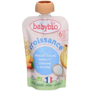 Babybio Brassé Croissance Abricot Banane Avoine 100g - Pharmacie Agnès Praden à Alès
