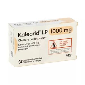 Karo Pharma Kaleorid LP 1000 mg x 30 Comprimés