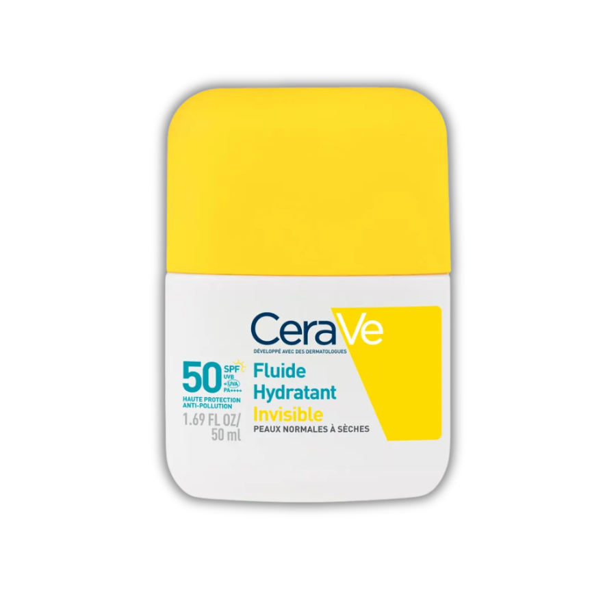 Cerave Solaire Fluide Invisible Toucher Sec Spf50  - Pharmacie Agnès Praden à Alès