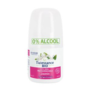 Natessance Déodorant Jasmin Rechargeable Bio 50ml - Pharmacie Agnès Praden à Alès