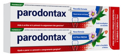Parodontax Dentifrice Fraîcheur Intense Lot de 2 x 75 ml - Pharmacie Agnès Praden à Alès