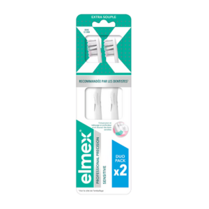 Elmex Brosse à dents Professional Precision Sensitive Verte lot 2 - Pharmacie Agnès Praden à Alès