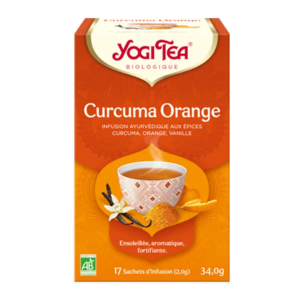 Yogi Tea Curcuma Orange Bio 17 Sachets - Pharmacie Agnès Praden à Alès