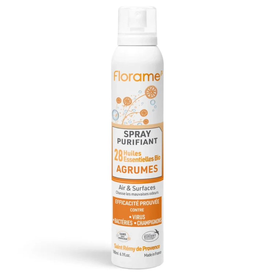 Florame Spray Purifiant Agrumes Air Et Surfaces 180 ml - Pharmacie Agnès Praden à Alès