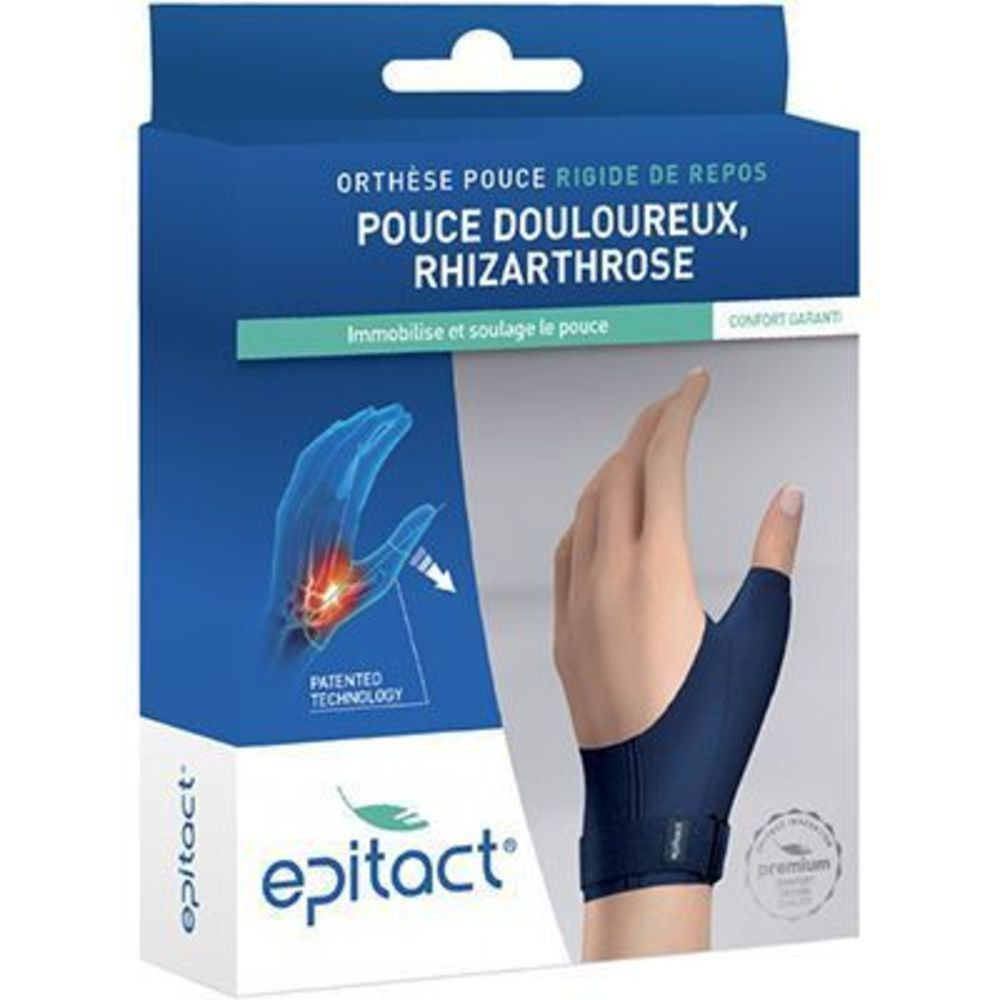 Épitact orthèse rigide de repos pouce gauche taille L - Pharmacie Agnès Praden à Alès