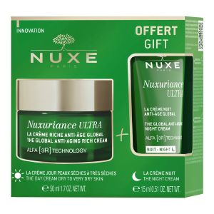 Nuxe Nuxuriance Ultra La Crème Riche Anti-Âge Global 50 ml + La Crème Nuit Anti-Âge Global 15 ml Offerte - Pharmacie Agnès Praden à Alès