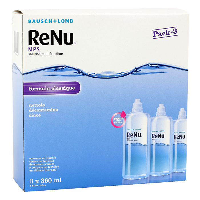 RENU MPS solution multifonctions 3 x 360 ml - Pharmacie Agnès Praden à Alès
