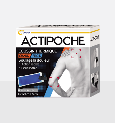 Cooper Actipoche Coussin Thermique Chaud froid 11 x 27 cm - Pharmacie Agnès Praden à Alès